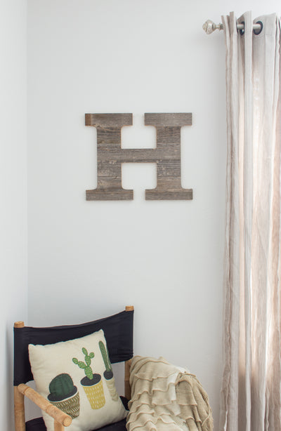 Distressed Barn Wood Letter | Alphabet Wall Decor | Wall Letters