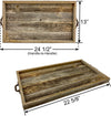 BarnwoodUSA Rustic Farmhouse Style Decorative Tray | Farmhouse Decor |Reclaimed and Recycled Wood | Planks | Breakfast Platter