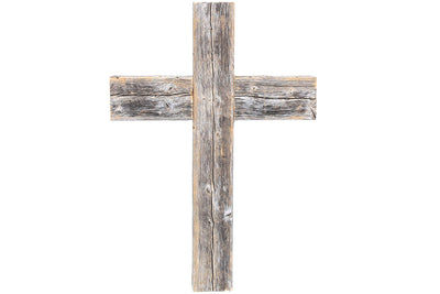 BarnwoodUSA Wall Hanging Rustic Holly Decorative cross, 100% Upcycled wood