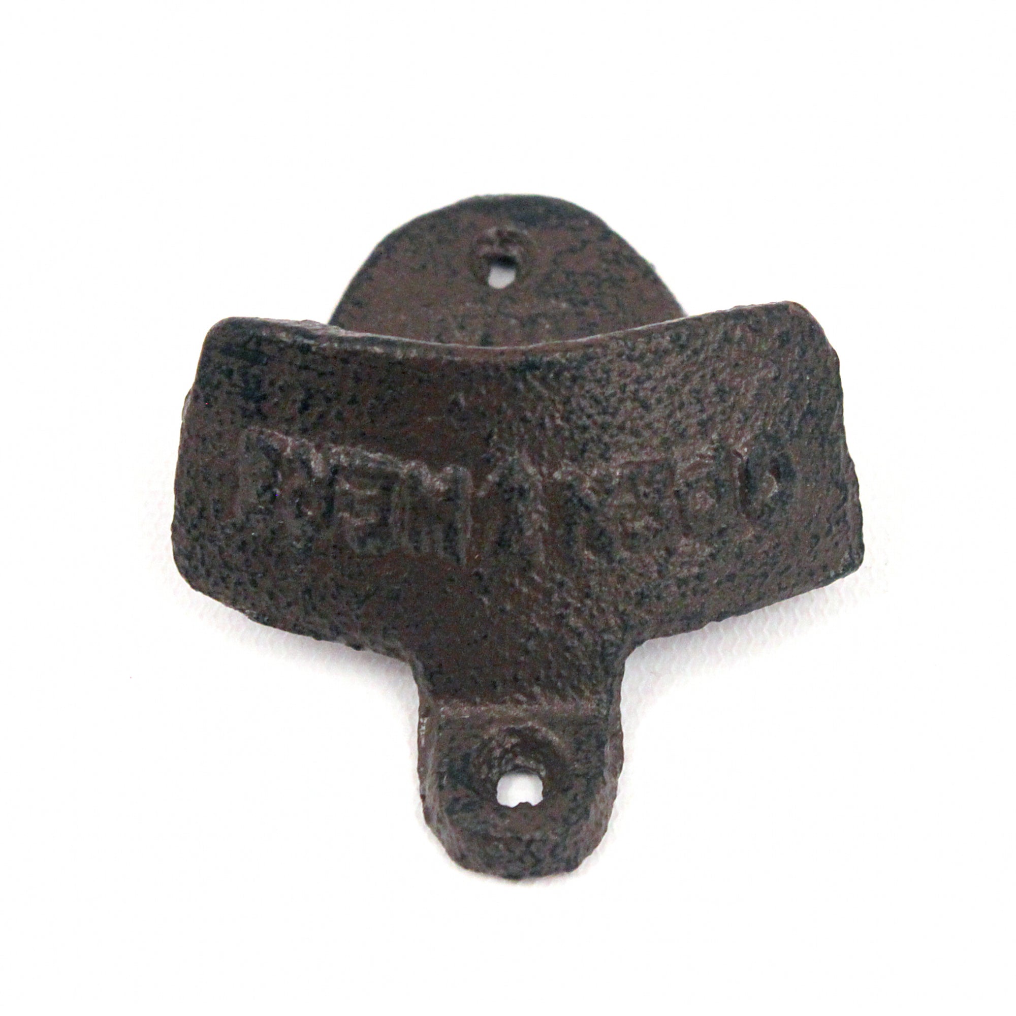 BarnwoodUSA | Wall Mounted Bottle Opener Rustic Farmhouse Cast Iron | Outdoor and Indoor | Antique Brown | 3 1/4" L