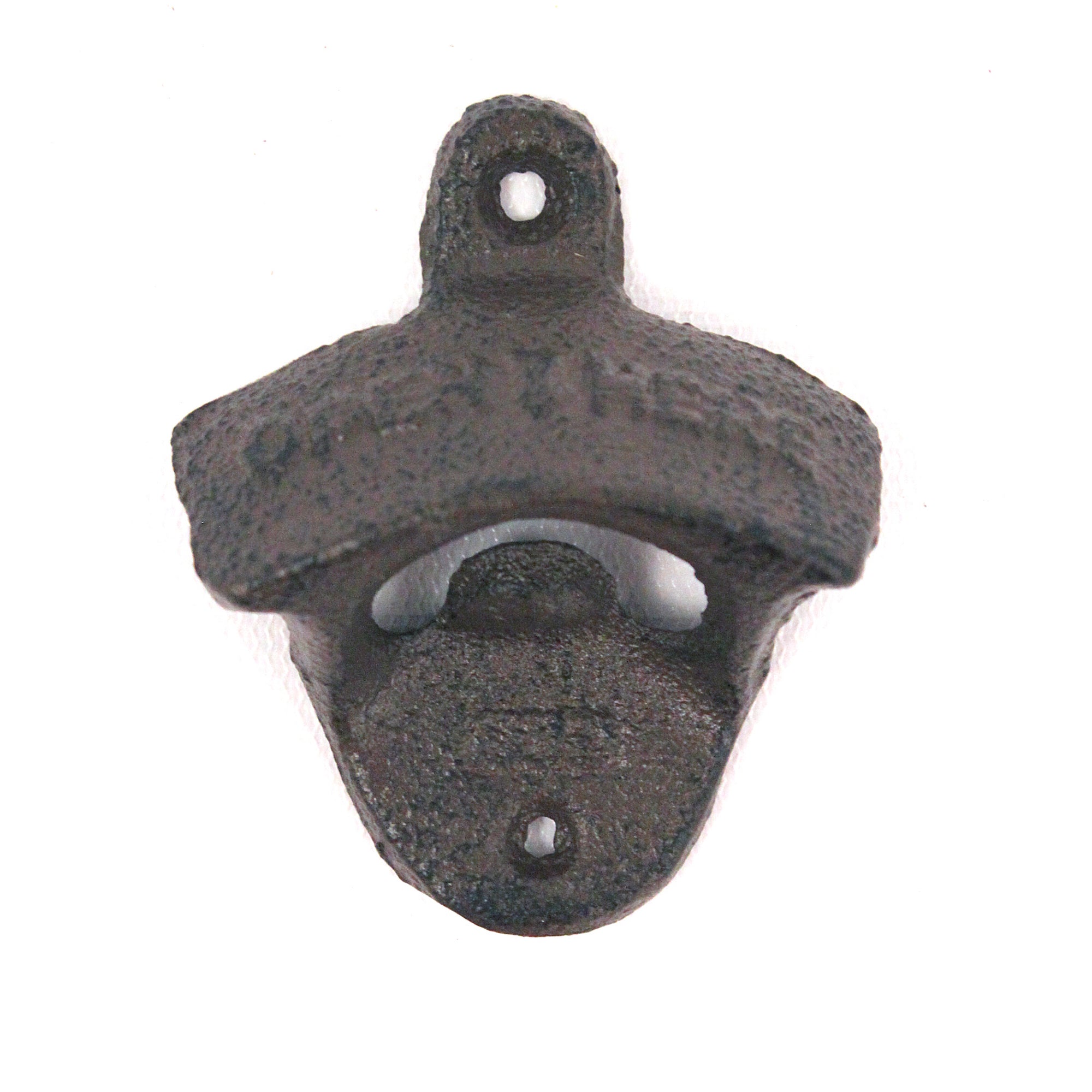 BarnwoodUSA | Wall Mounted Bottle Opener Rustic Farmhouse Cast Iron | Outdoor and Indoor | Antique Brown | 3 1/4" L