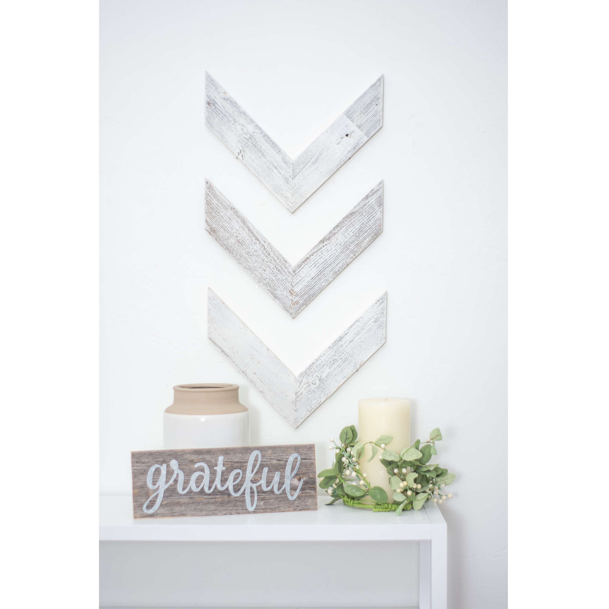Rustic Farmhouse Chevron Arrow (Set of 3)