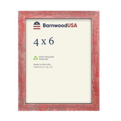 Rustic Farmhouse 1 1/2-Inch Picture Frame | Rustic Red