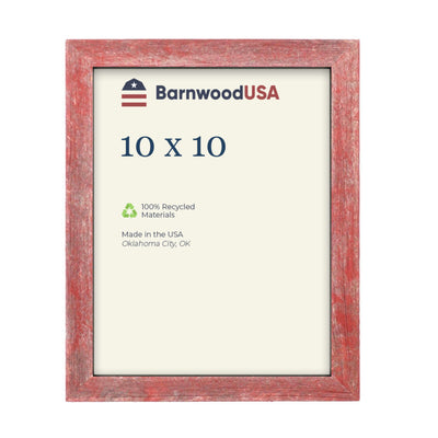 Rustic Farmhouse 1 1/2-Inch Picture Frame | Rustic Red