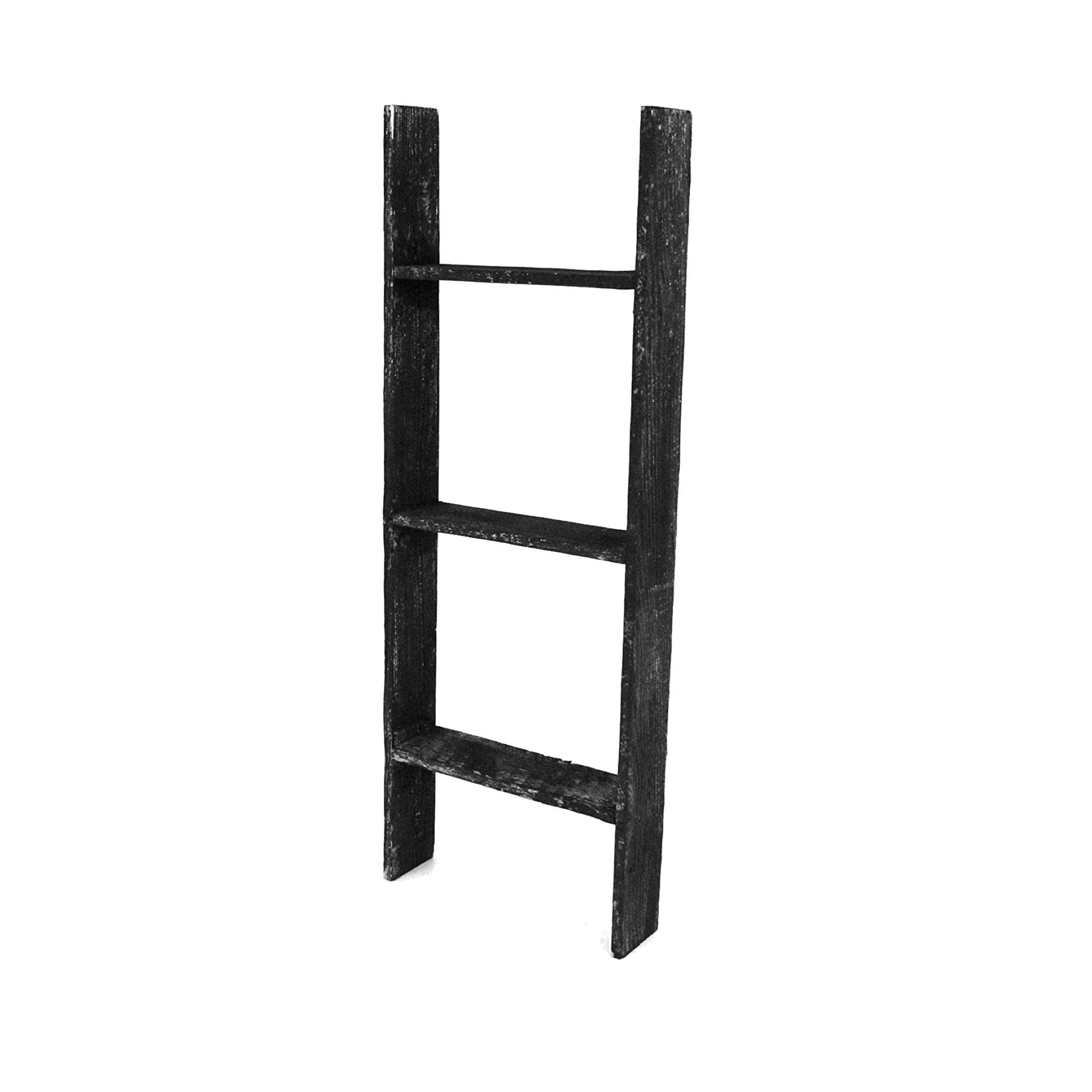 BarnwoodUSA Rustic Farmhouse 5ft Smoky Black Wooden Decorative Bookcase