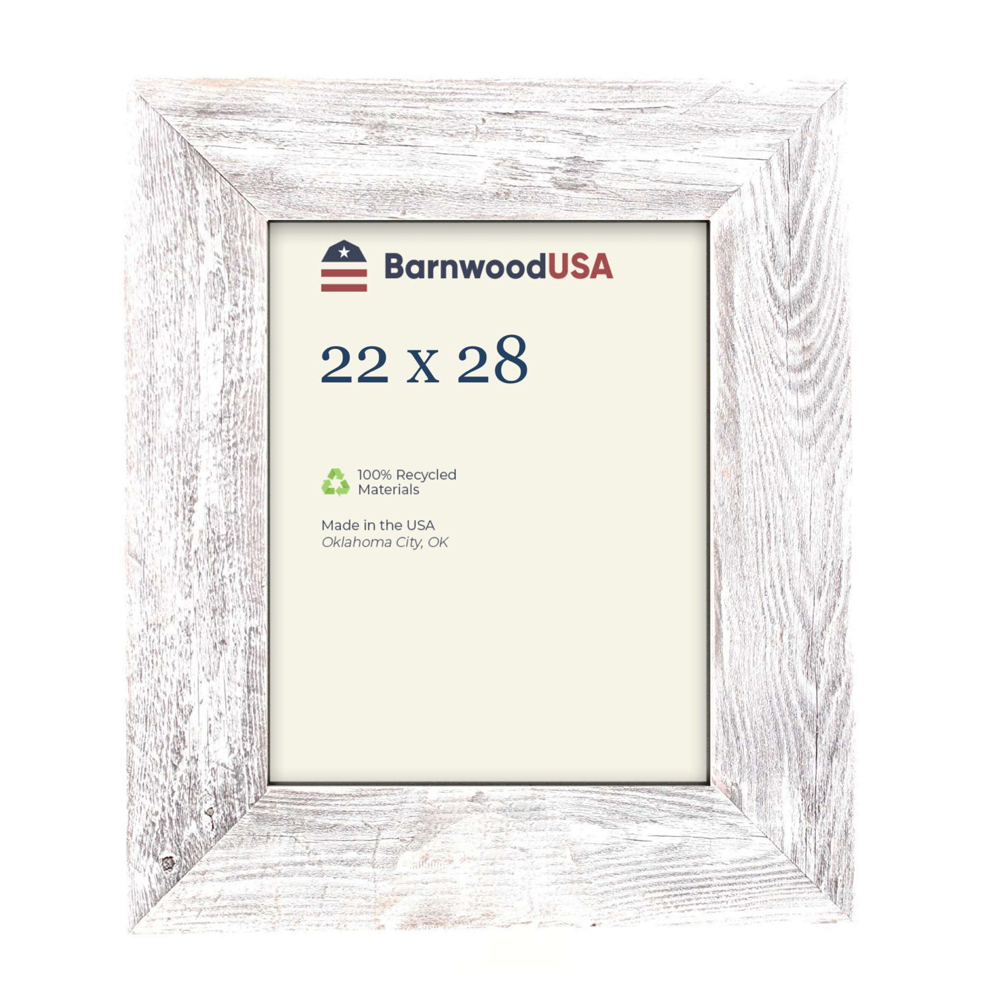 Rustic Farmhouse 3-Inch Picture Frame | White Wash