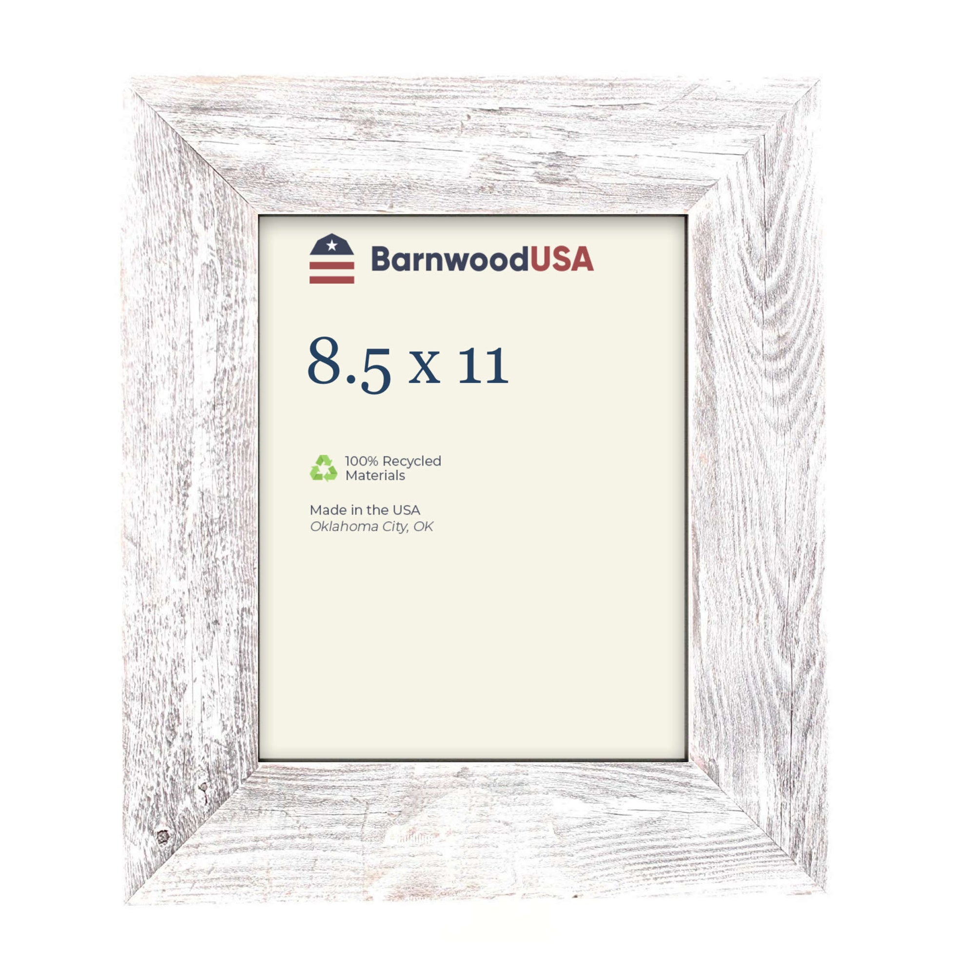 Rustic Farmhouse 3-Inch Picture Frame | White Wash