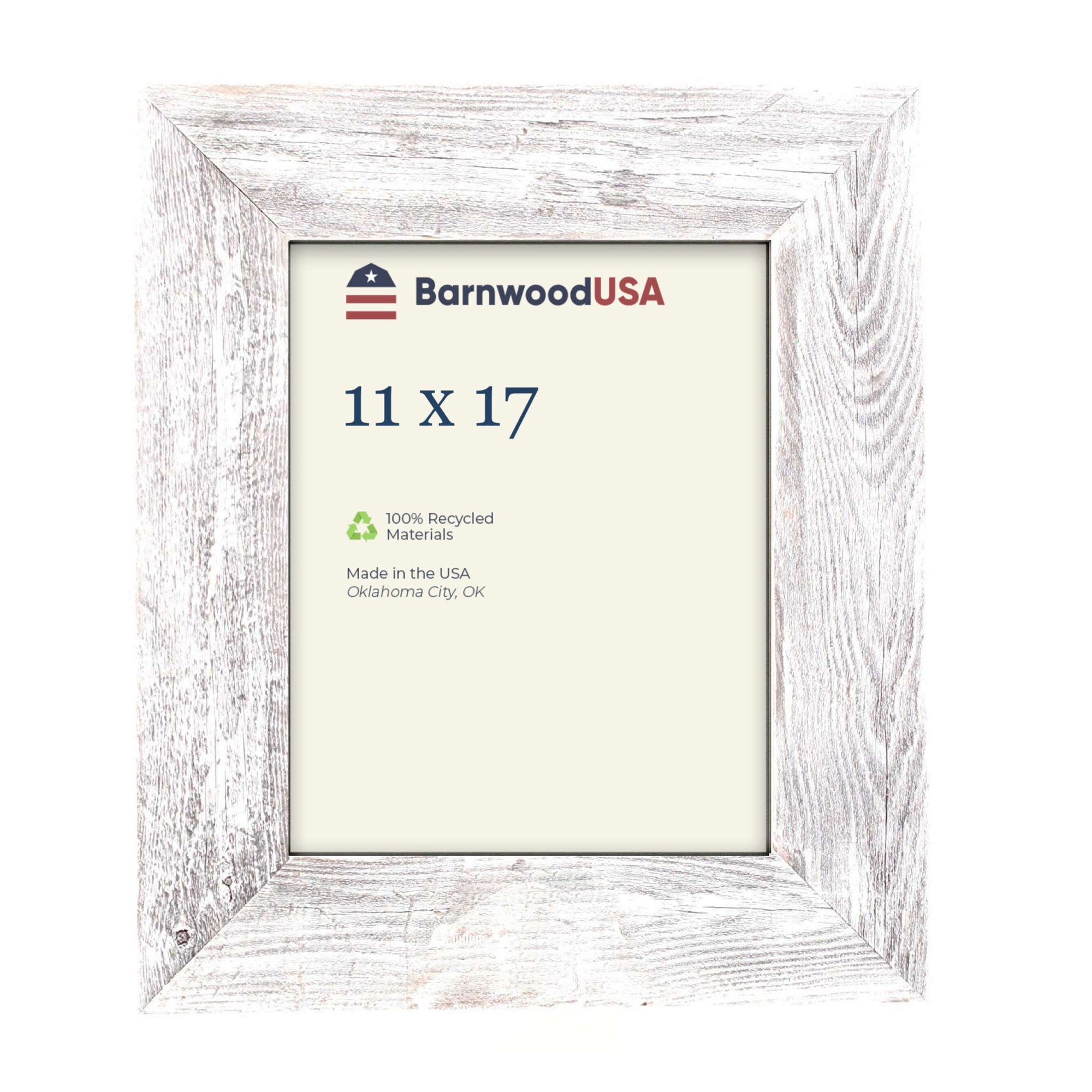 Rustic Farmhouse 3-Inch Picture Frame | White Wash