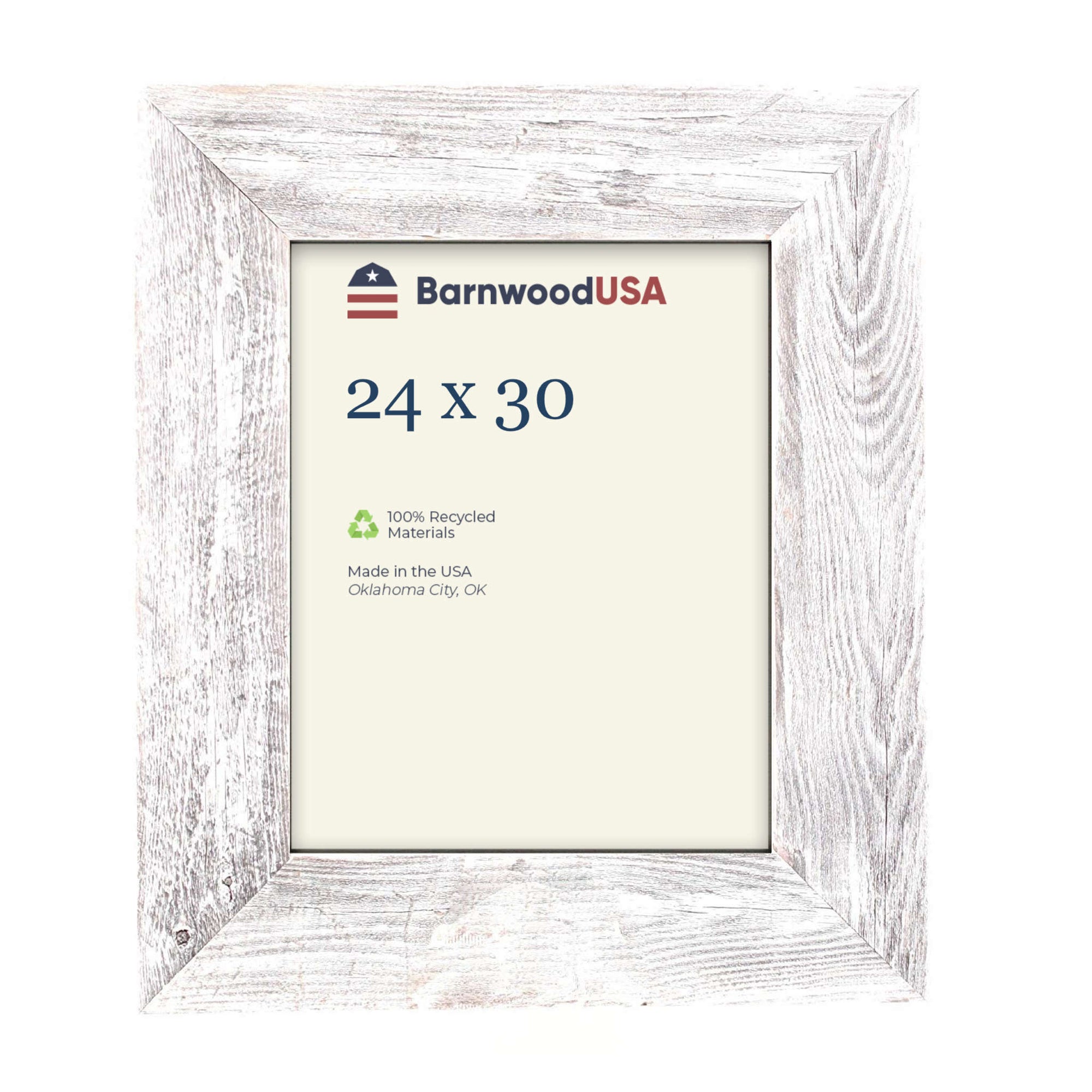 Rustic Farmhouse 3-Inch Picture Frame | White Wash