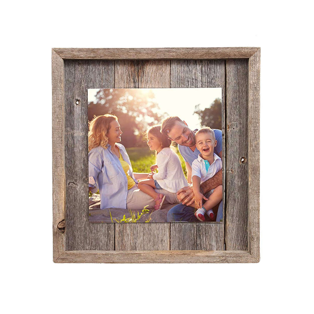 Rustic Farmhouse Plank Picture Frame - Barnwood USA