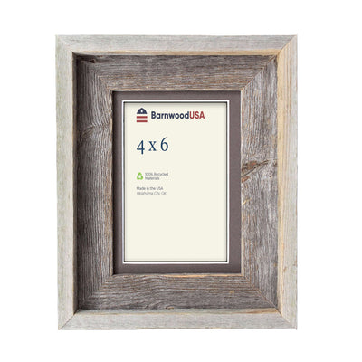 Rustic Signature Picture Frame with Weathered Wood Mat