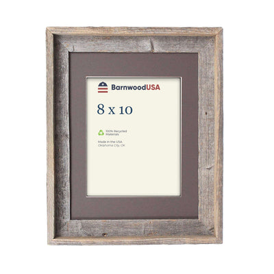 Rustic Signature Picture Frame with Weathered Wood Mat